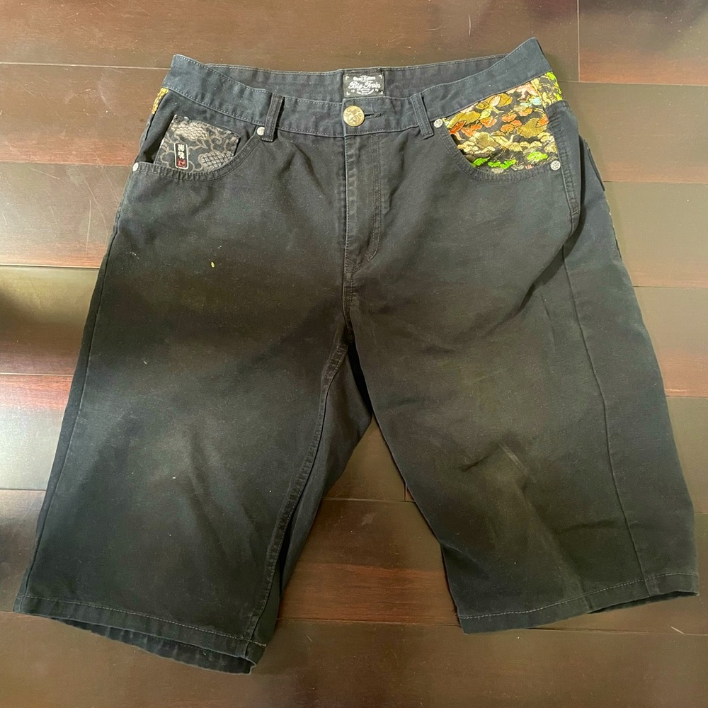 Vintage big train jorts japanese style